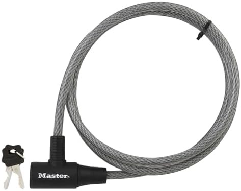 Keyed outdoor bicycle cable lock