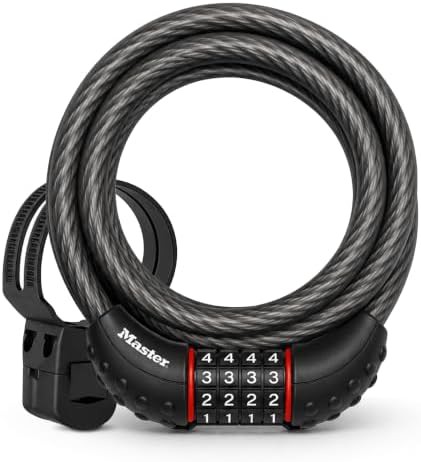 Six foot four digit combination cable lock