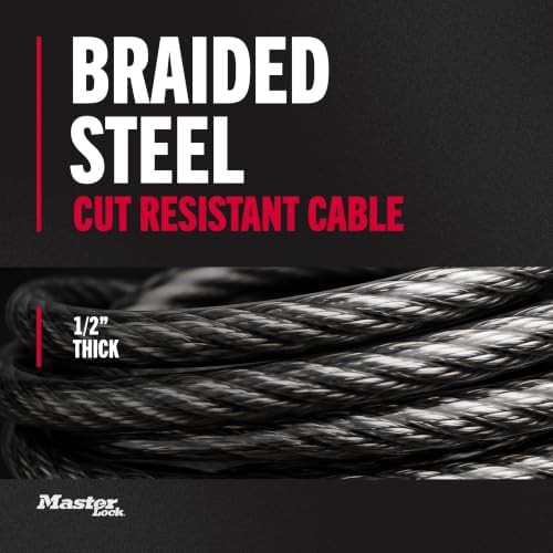 Six foot four digit combination cable lock — photo 4
