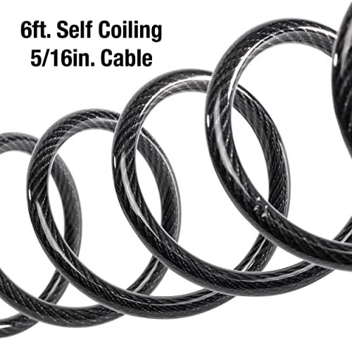 Outdoor combination bicycle cable lock — photo 4