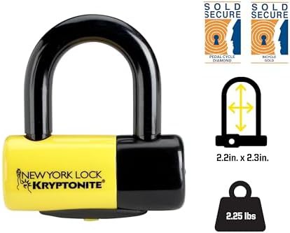 New York 14mm heavy duty yellow disc lock — photo 3