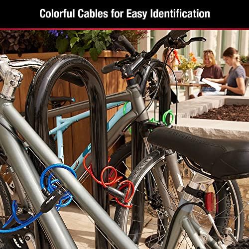 Keyed alike colored cable locks pack — photo 4