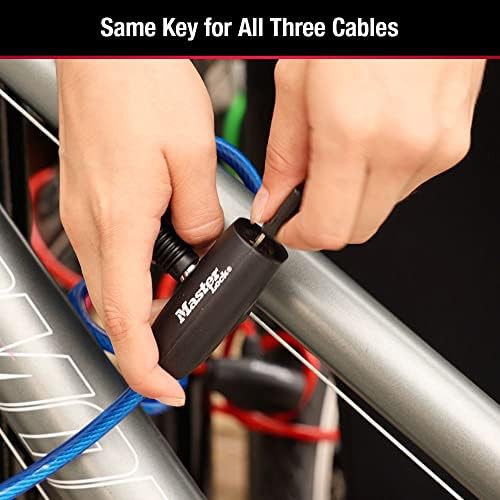 Keyed alike colored cable locks pack — photo 5
