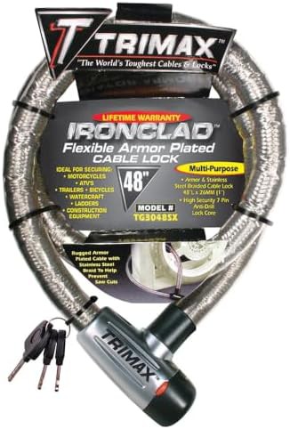 Keyed Security Locking Cable 48 Inch