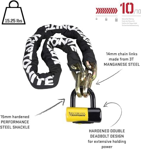 New York Fahgettaboudit 1415 chain and disc lock — photo 3