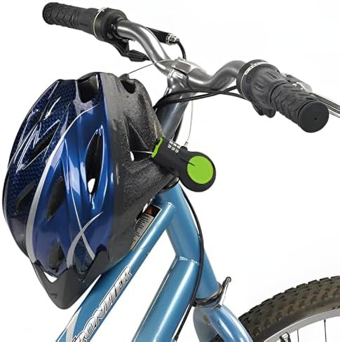 Green retractable cable luggage and bike lock — photo 4