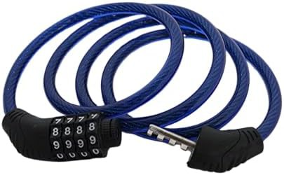Single blue resettable combination cable lock — photo 4