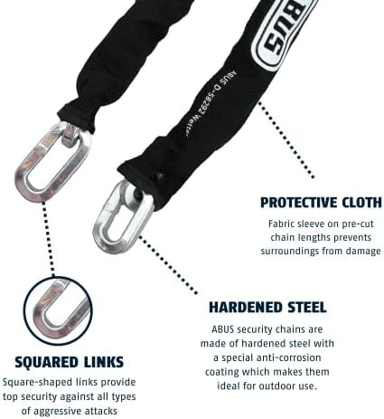ABUS Hardened Steel 6KS Security Chain Two Foot — photo 4