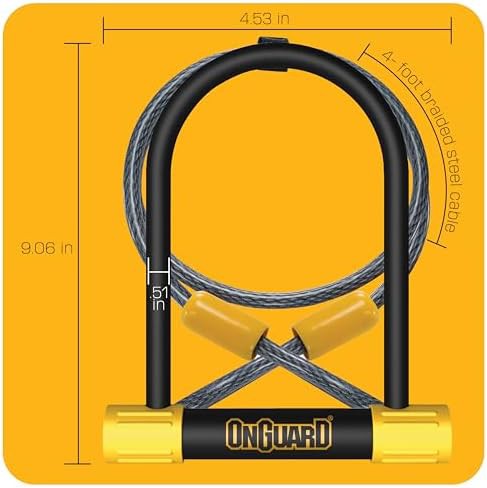 Bulldog U-Lock with Four Foot Steel Cable — photo 4