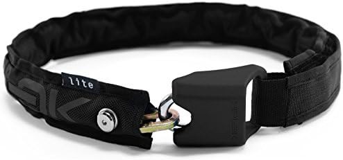 Lightweight Wearable Keyed Chain Lock Black