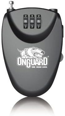 Compact Retractable Cable Lock with Combination Dial