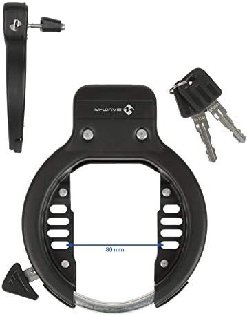 Black ring frame mounted bicycle lock — photo 4