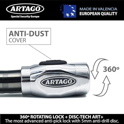 Armored articulated steel python cable lock — photo 5