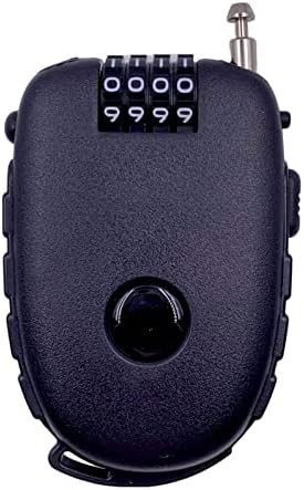 Retractable three foot cable combination lock