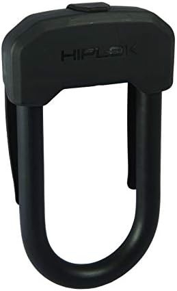 Black hardened steel keyed D bike lock