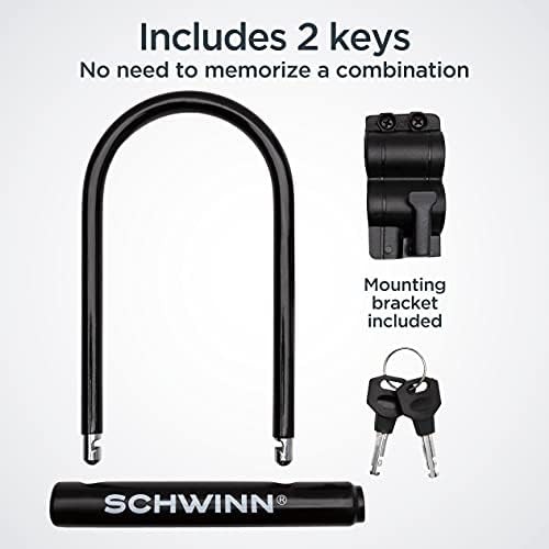 Black vinyl coated steel u-lock with bracket — photo 3