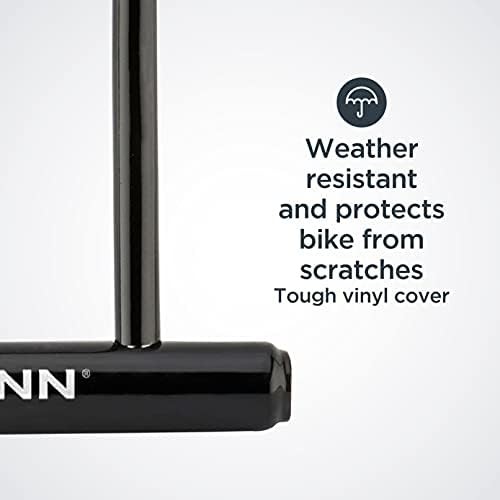Black vinyl coated steel u-lock with bracket — photo 4