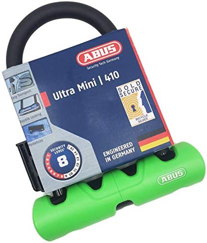 Ultra mini black U-lock with bracket