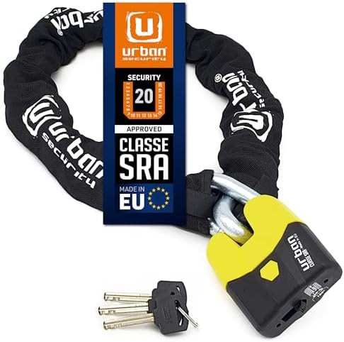 Hardened steel heavy duty motorcycle lock