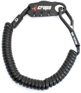 Lightweight coiled combination cable lock 6ft