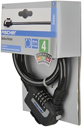 Black cable lock with integrated number roller — photo 3