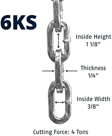 ABUS Hardened Steel 6KS Square Security Chain — photo 3