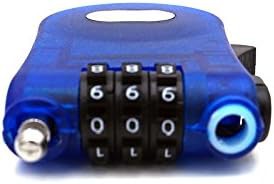 Blue retractable three foot cable lock — photo 3