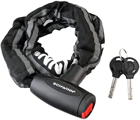 Reflective three foot chain key lock