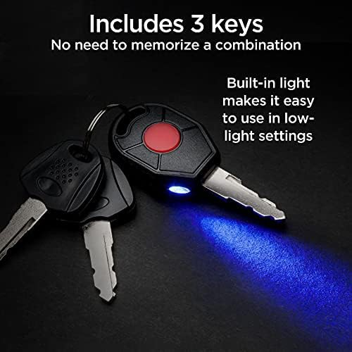 Six foot cable lock with lighted key — photo 3