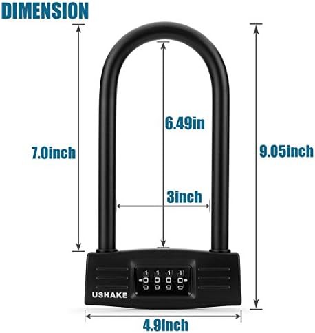 Ten millimeter combination paddle u-lock — photo 3