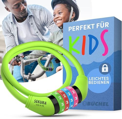 Keyless secure bicycle lock for kids
