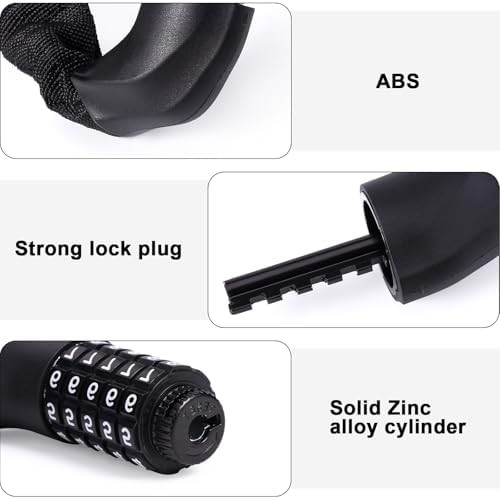 Heavy duty chain lock with five digit combination — photo 2
