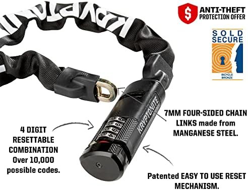Keeper 790 combination anti-theft chain lock — photo 3