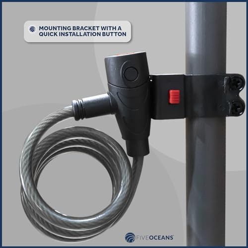 Single keyed heavy duty motorcycle cable lock — photo 4