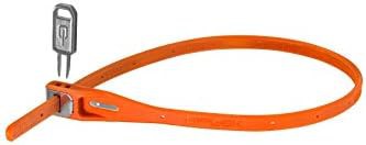 Orange armoured security tie for lightweight protection