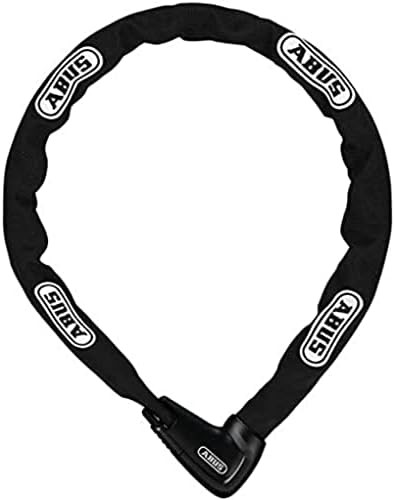Hardened steel black bicycle chain lock