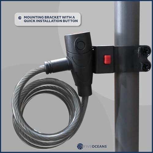 Keyed heavy duty security cable lock two pack — photo 4