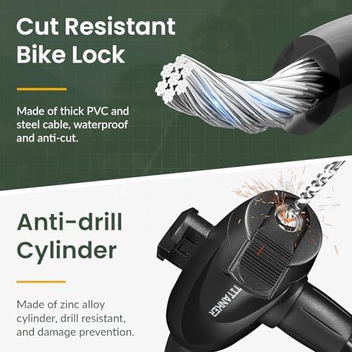 Six foot coiled keyed cable lock — photo 4
