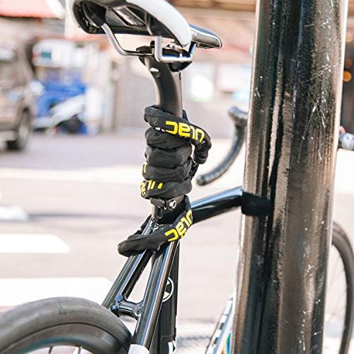 Black four digit combination chain lock — photo 3