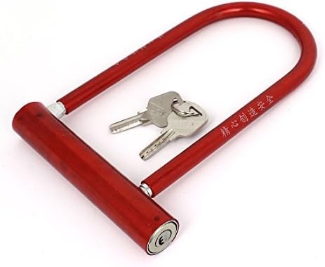 Aexit red mountain bike security U-lock