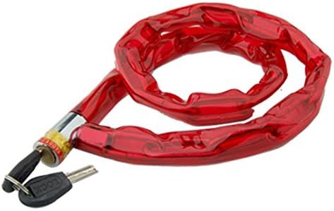 Security flexible bike chain lock with two keys
