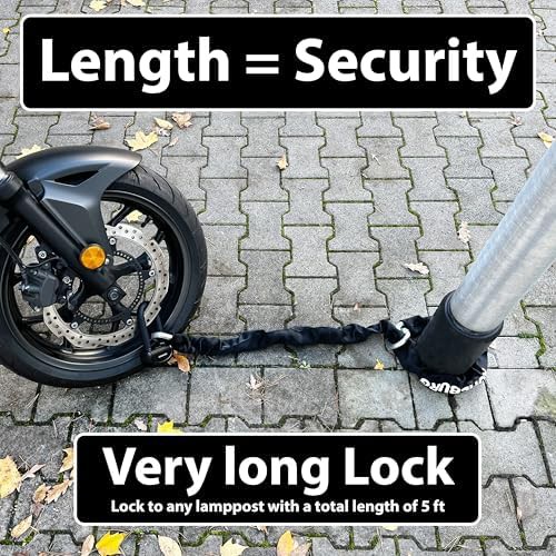 Massive five foot motorcycle chain lock — photo 4