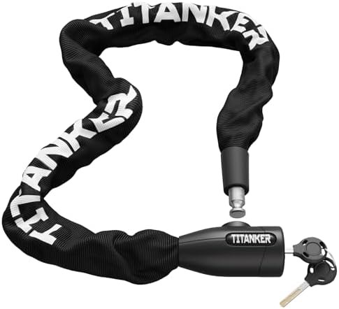 Black 10mm heavy duty chain lock