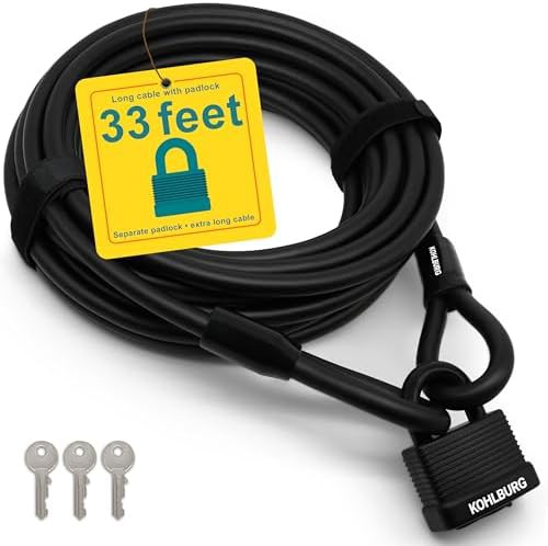 Extra Long Keyed Cable Bike Lock