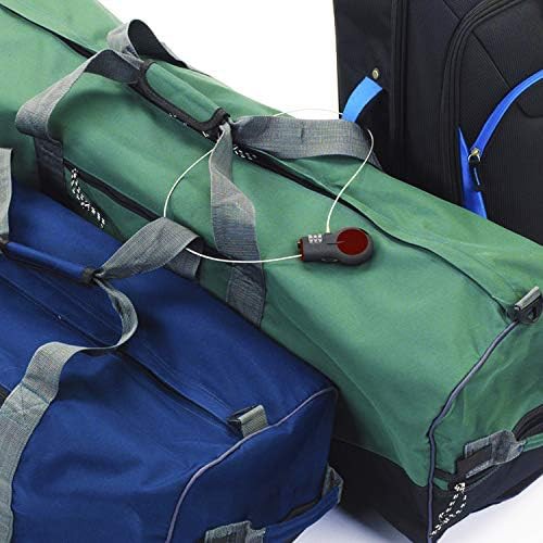 Red retractable cable luggage and bike lock — photo 3