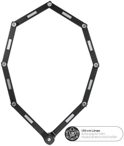 Trelock folding lock 1300 mm black — photo 3