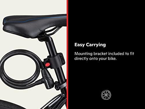 Keyed cable lock with frame mounting bracket — photo 3