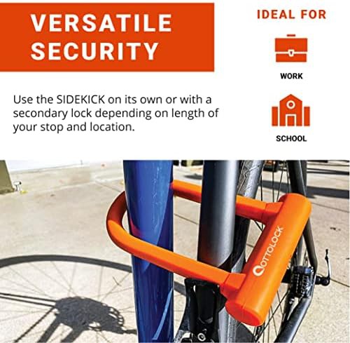 Orange Sidekick Compact Keyed U-Lock — photo 4