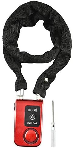 Red smart bluetooth alarm chain lock