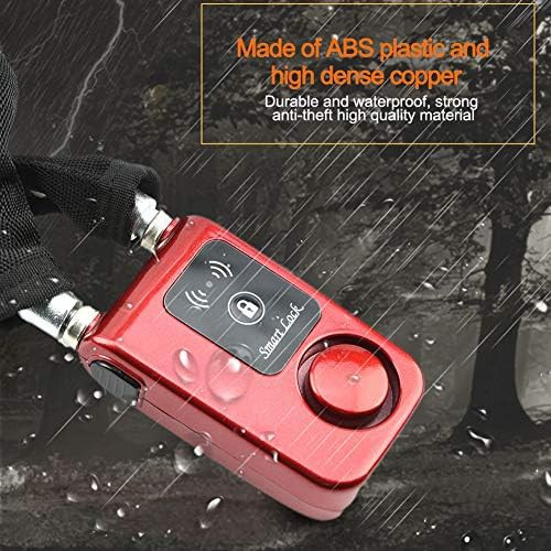 Red smart bluetooth alarm chain lock — photo 5